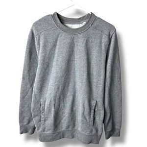 Reign Storm Crewneck Sweater Size Medium Side Zips Pull Over Gray